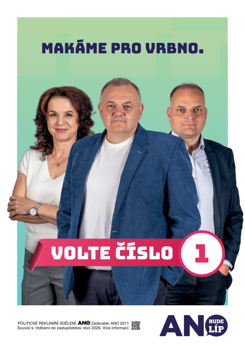 Leták s kandidátkou a programem